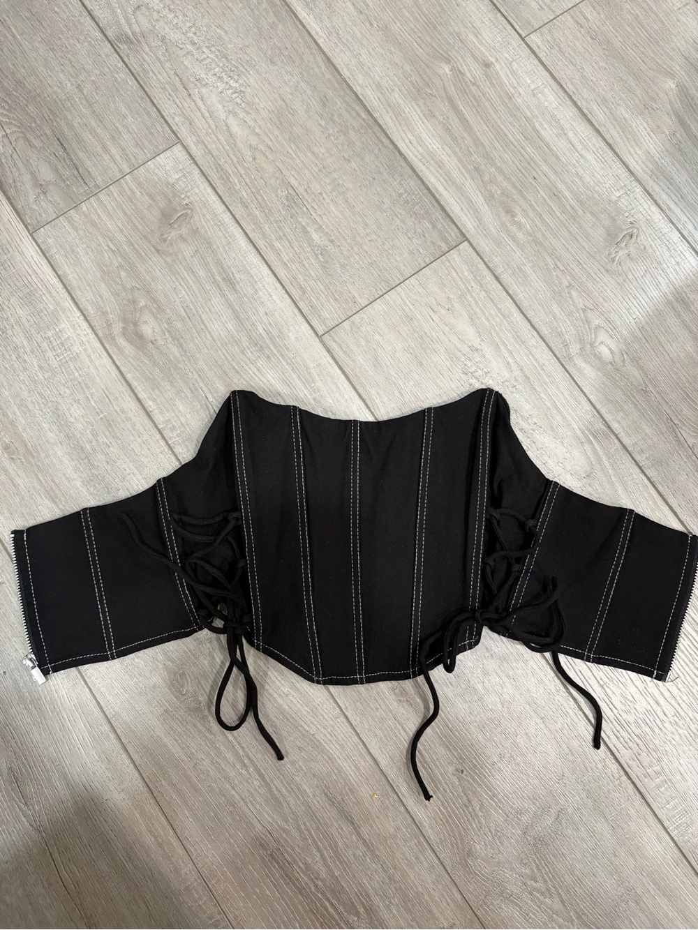 GARAGE Black Corset top